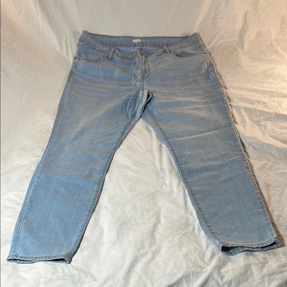 Old Navy Blue Straight Jeans Classic Denim Size 16